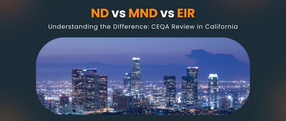 CEQA Review in California ND, MND, or EIR